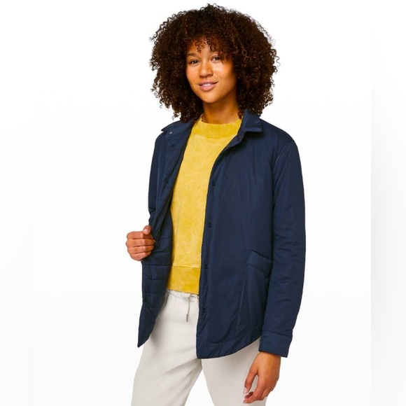 Lululemon Switch Please Shacket True Navy- Women’s 4 NWOT - Picture 1 of 6